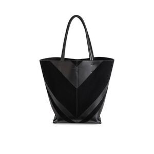 Phoebe Philo Women Black Suede Pot Cabas
